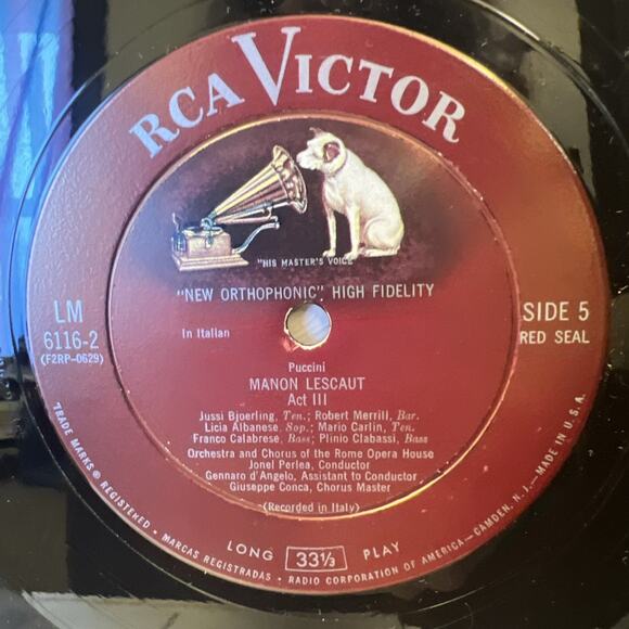 Puccini, MANON LESCAUT, Jonel Perlea, Orchestra & Chorus 3LP Box Set + BOOKLET!! - Picture 13 of 16